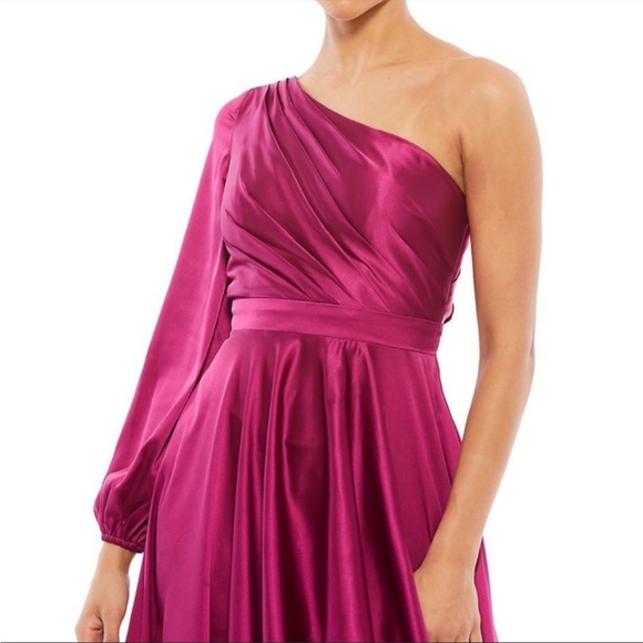 Mac Duggal leena High-Low One-Shoulder Gown size 10 - Picture 2 of 9